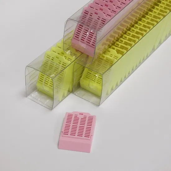 Высококачественная индивидуальная цветовая биопсия ткани встроена кассетная коробка, используемая для лаборатории