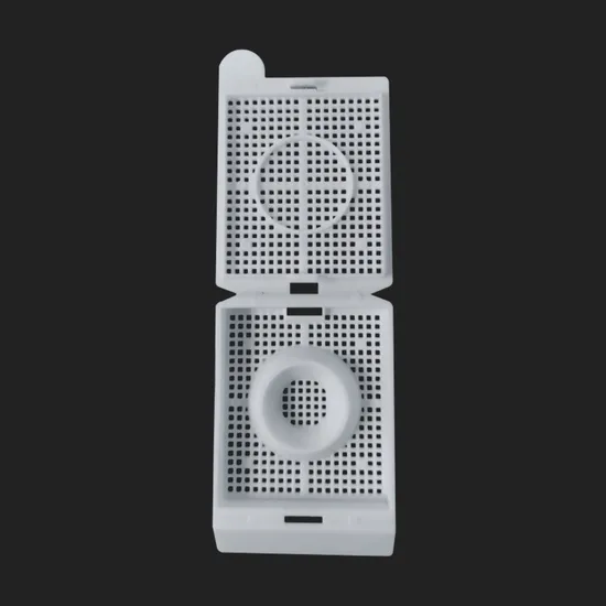 Производители Китая Пластическая биопсическая ткань внедряет кассетную коробку, используемую для контроля качества